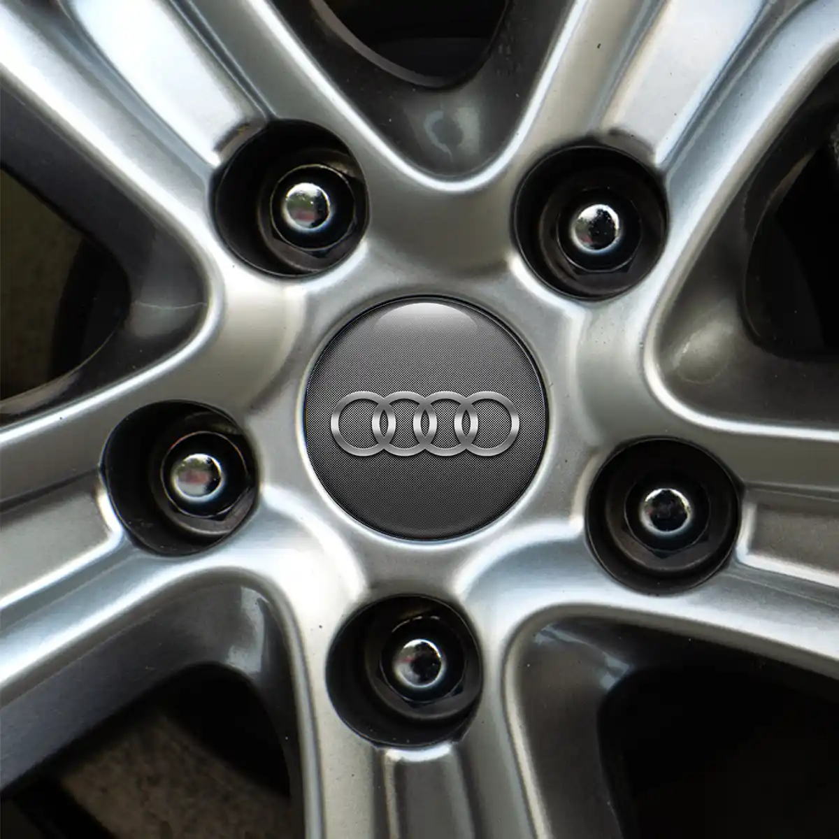 Audi Logo Silicone Sticker Self-Adhesive Vortex Limited