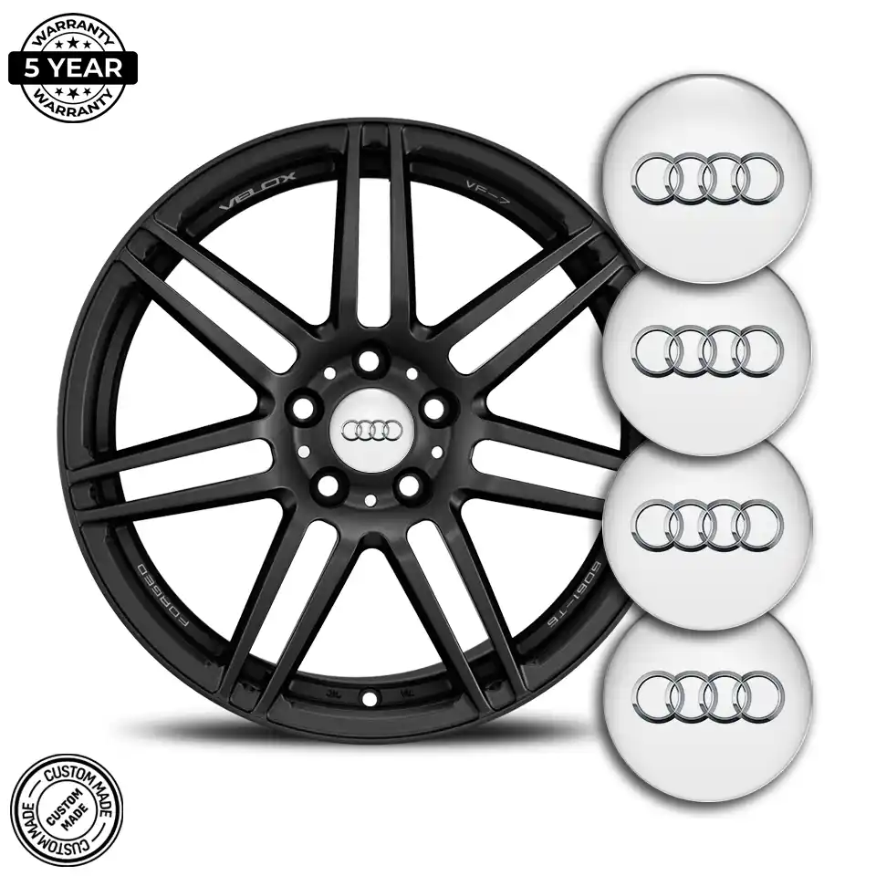 Audi Logo Silicone Sticker Vortex Limited