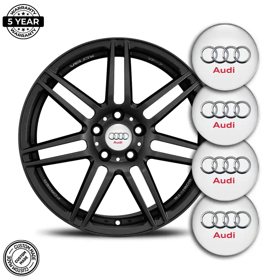 Audi Logo Sticker Stylish Design