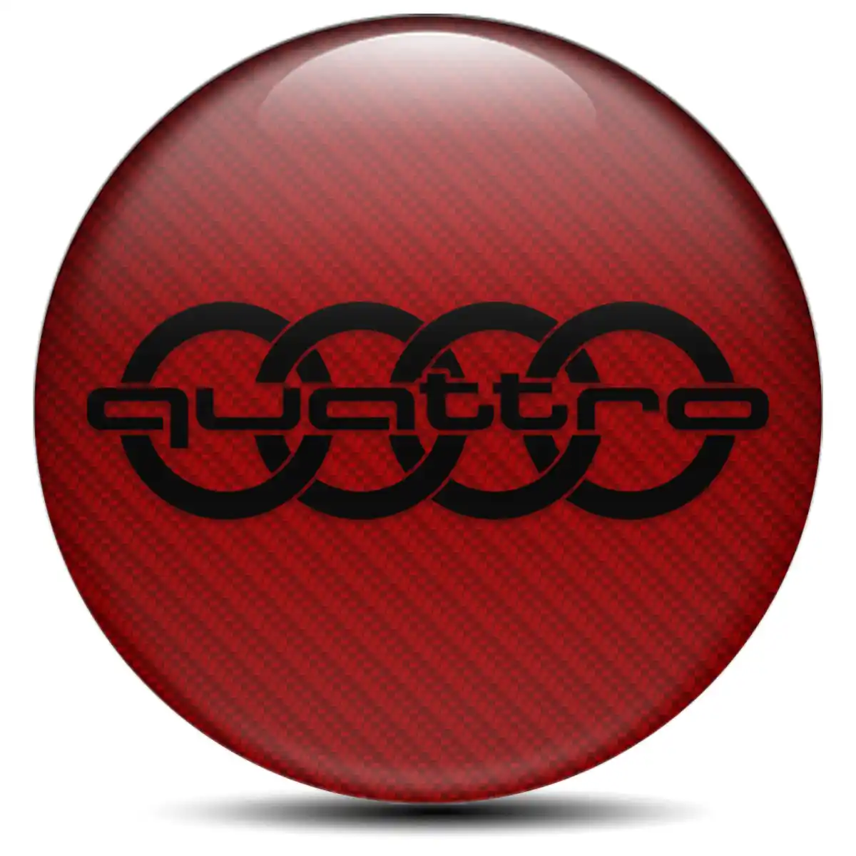 Audi Quattro Badge Emblems Center Cap Stylish Design