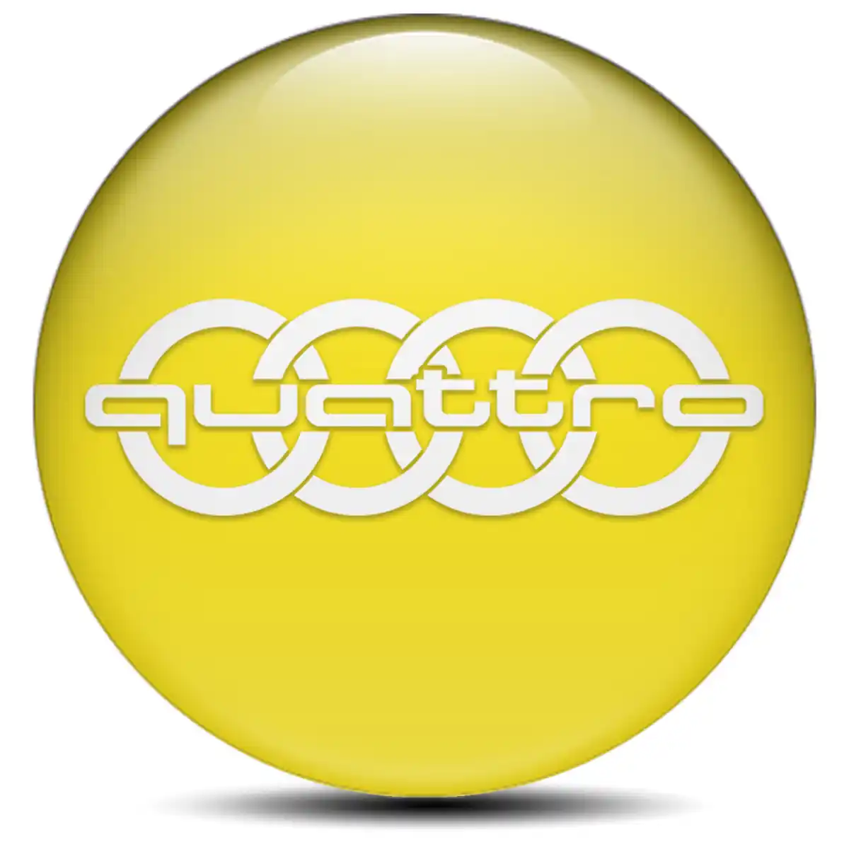 Audi Quattro Emblem Badge Self-Adhesive Stylish Design