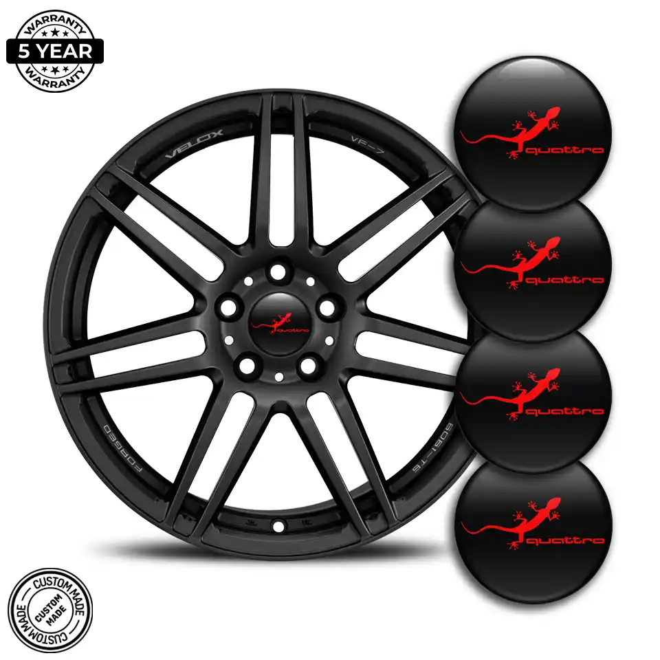 Audi Quattro Logo Emblem Self-Adhesive Stylish Design