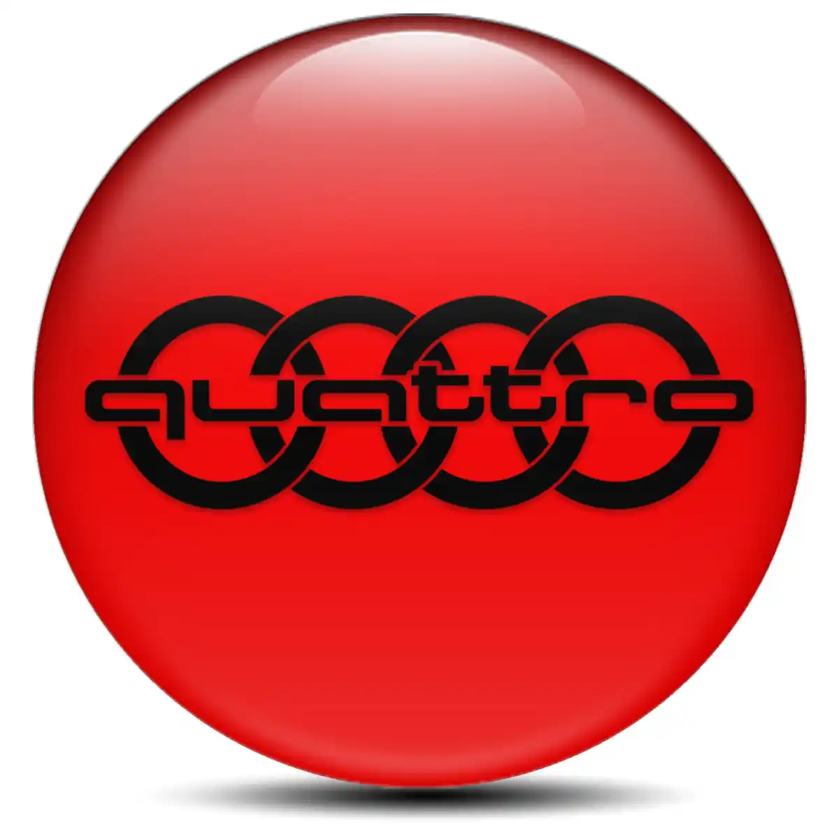 Audi Quattro Logo Silicone Badge Stylish Design