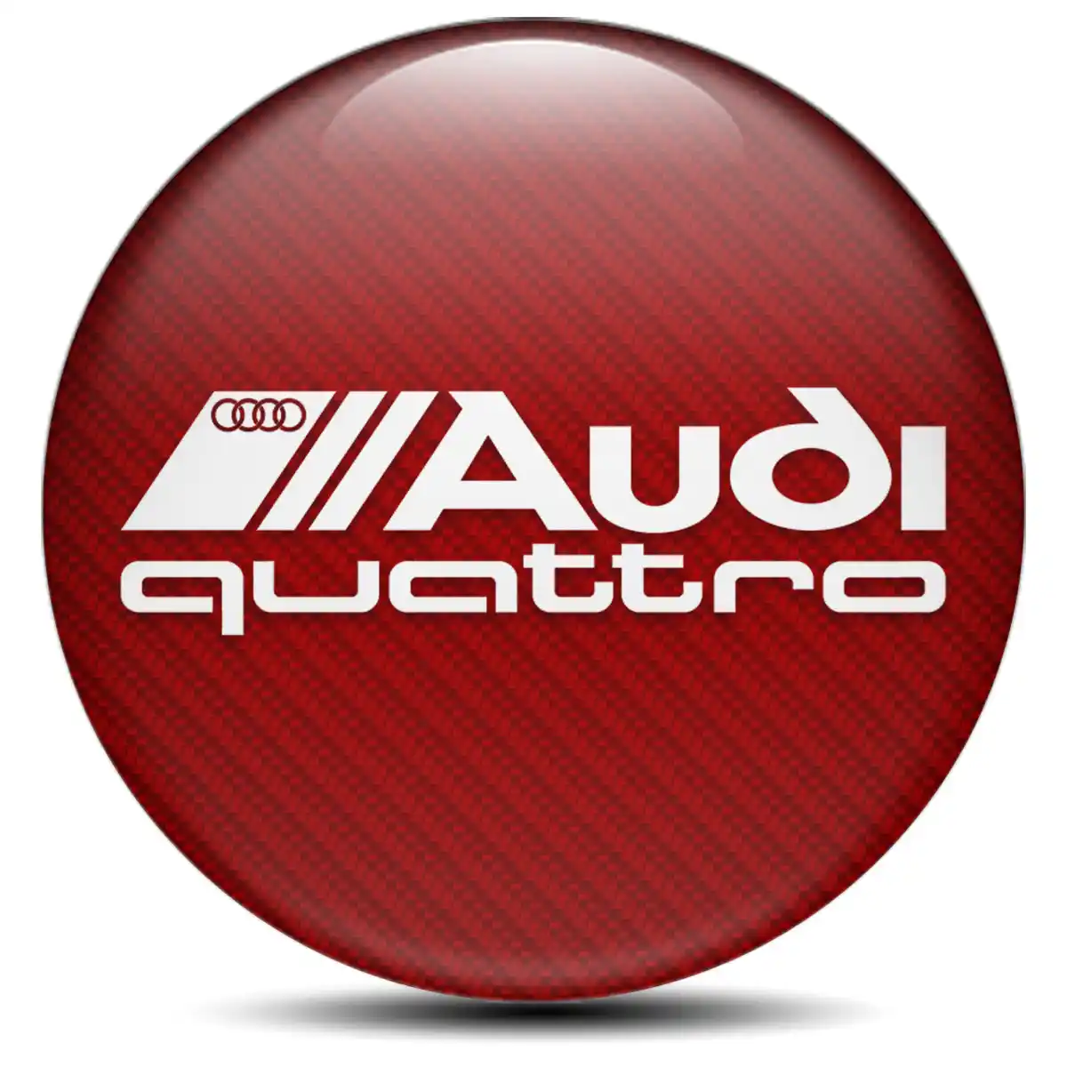 Audi Quattro Logo Silicone Emblem Self-Adhesive Stylish Design