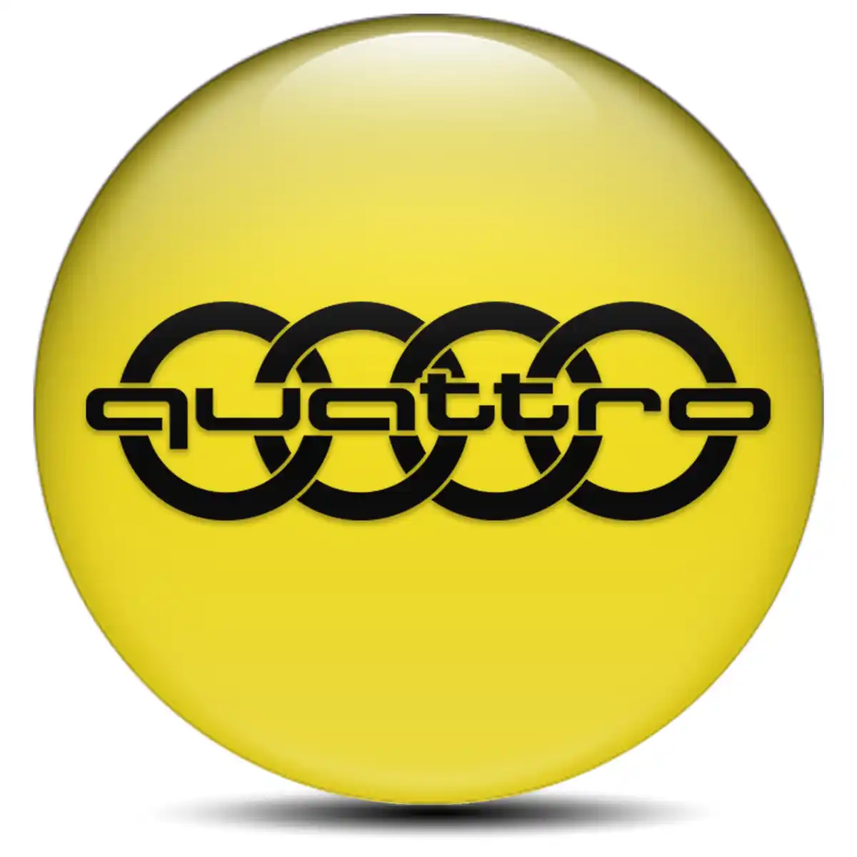 Audi Quattro Logo Silicone Sticker Stylish Design