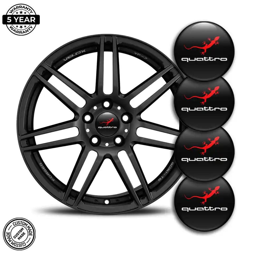 Audi Quattro Silicone Emblem High Quality