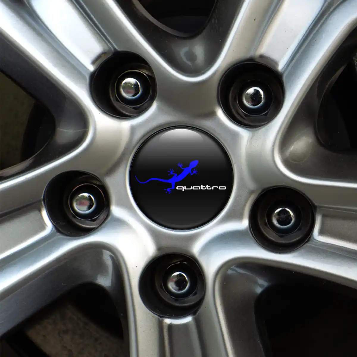Audi Quattro Silicone Emblem Stylish Design