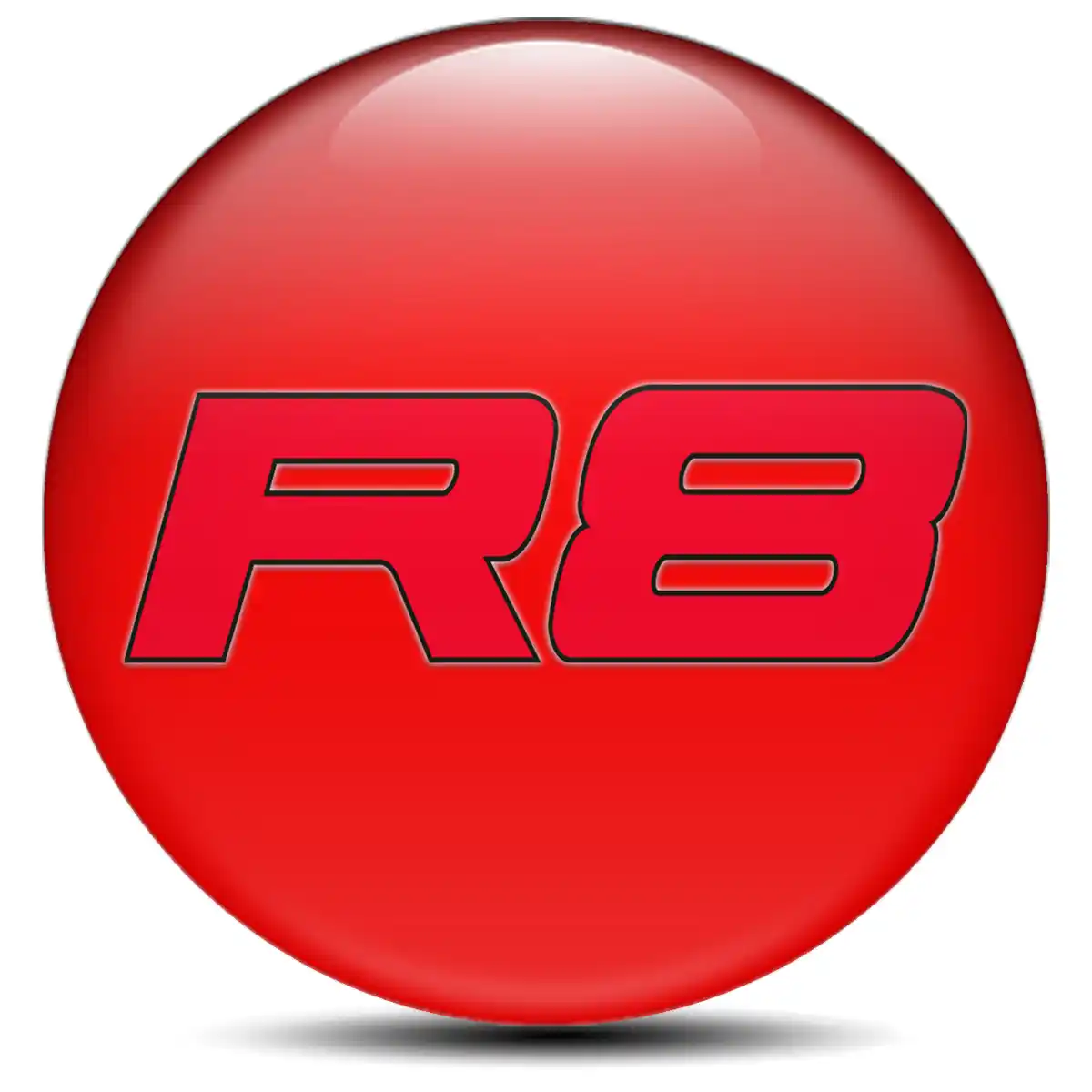 Audi R8 Domed Emblem Stylish Design