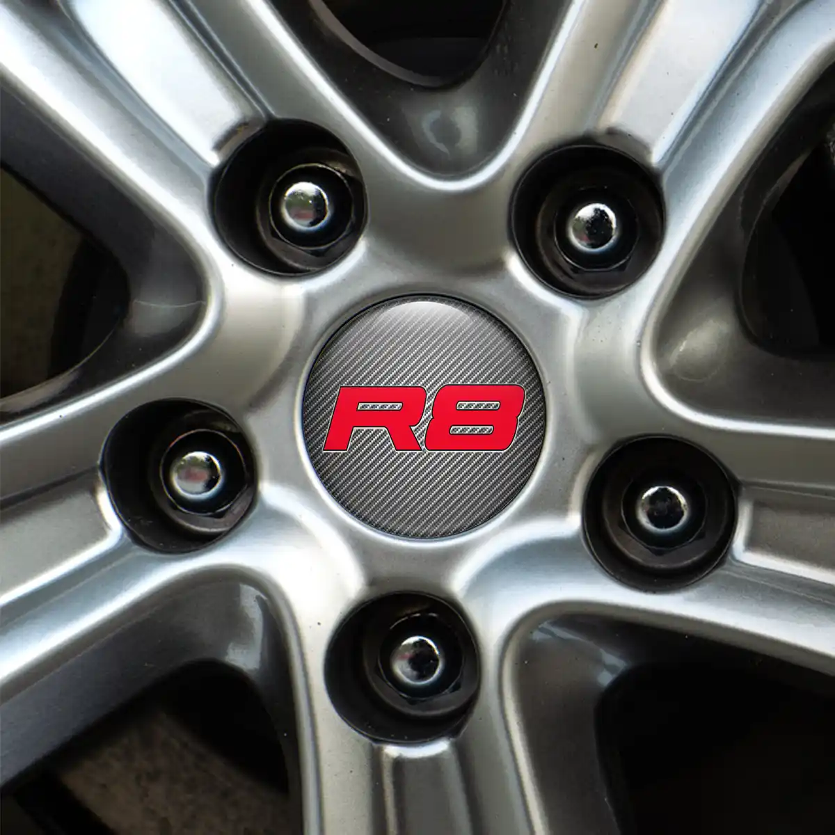 Audi R8 Emblem Badge Self-Adhesive Stylish Design