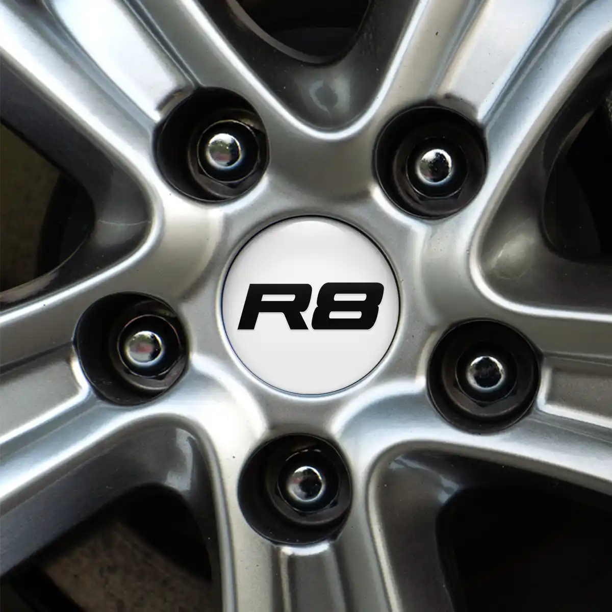 Audi R8 Emblem Wheel Center Caps Stylish Design