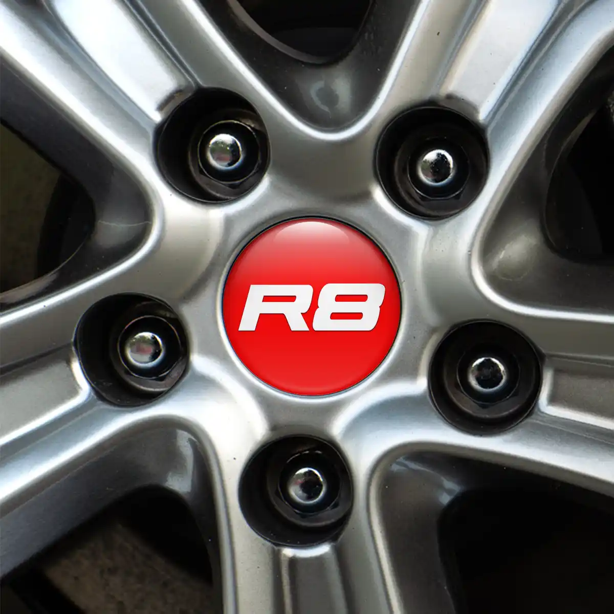 Audi R8 Logo Silicone Emblem Stylish Design