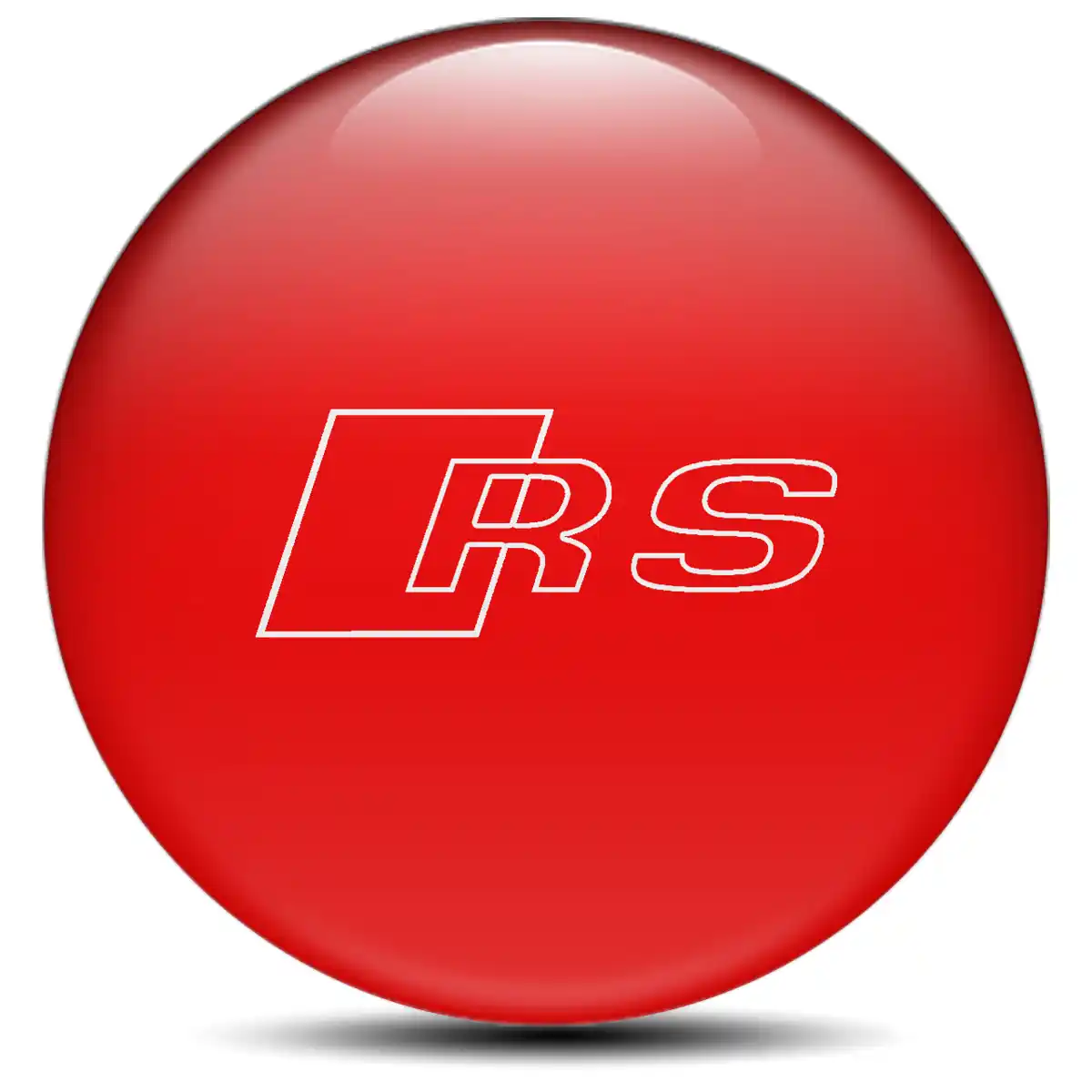 Audi RS Badge Emblems Center Cap Stylish Design