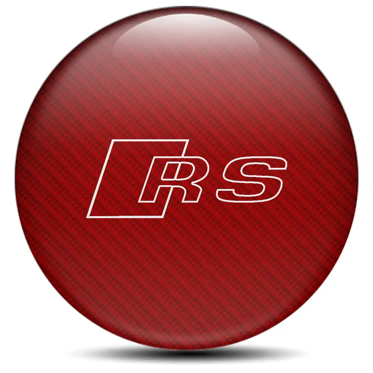 Audi RS Domed Sticker Self-Adhesive Stylish Design