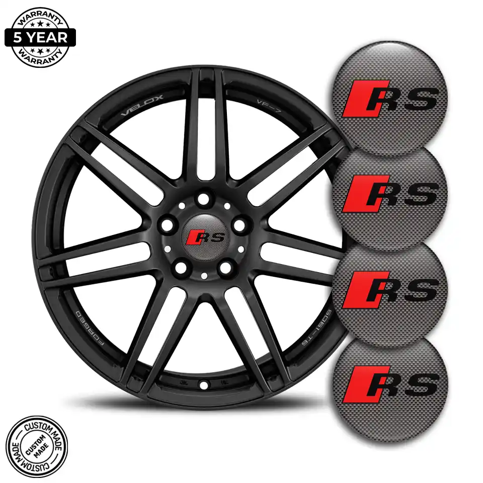 Audi RS Emblem Center Hup Cap Stylish Design