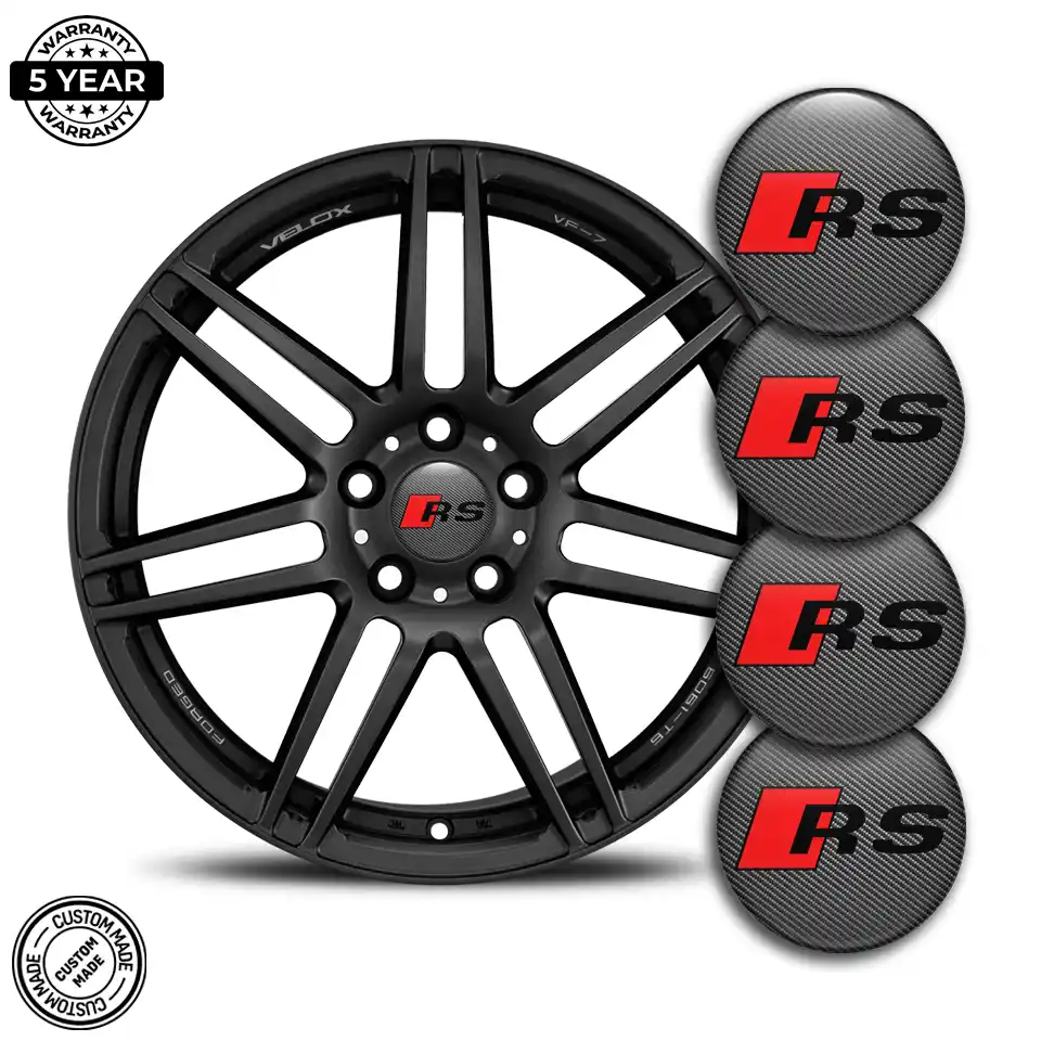 Audi RS Logo Silicone Emblem Stylish Design