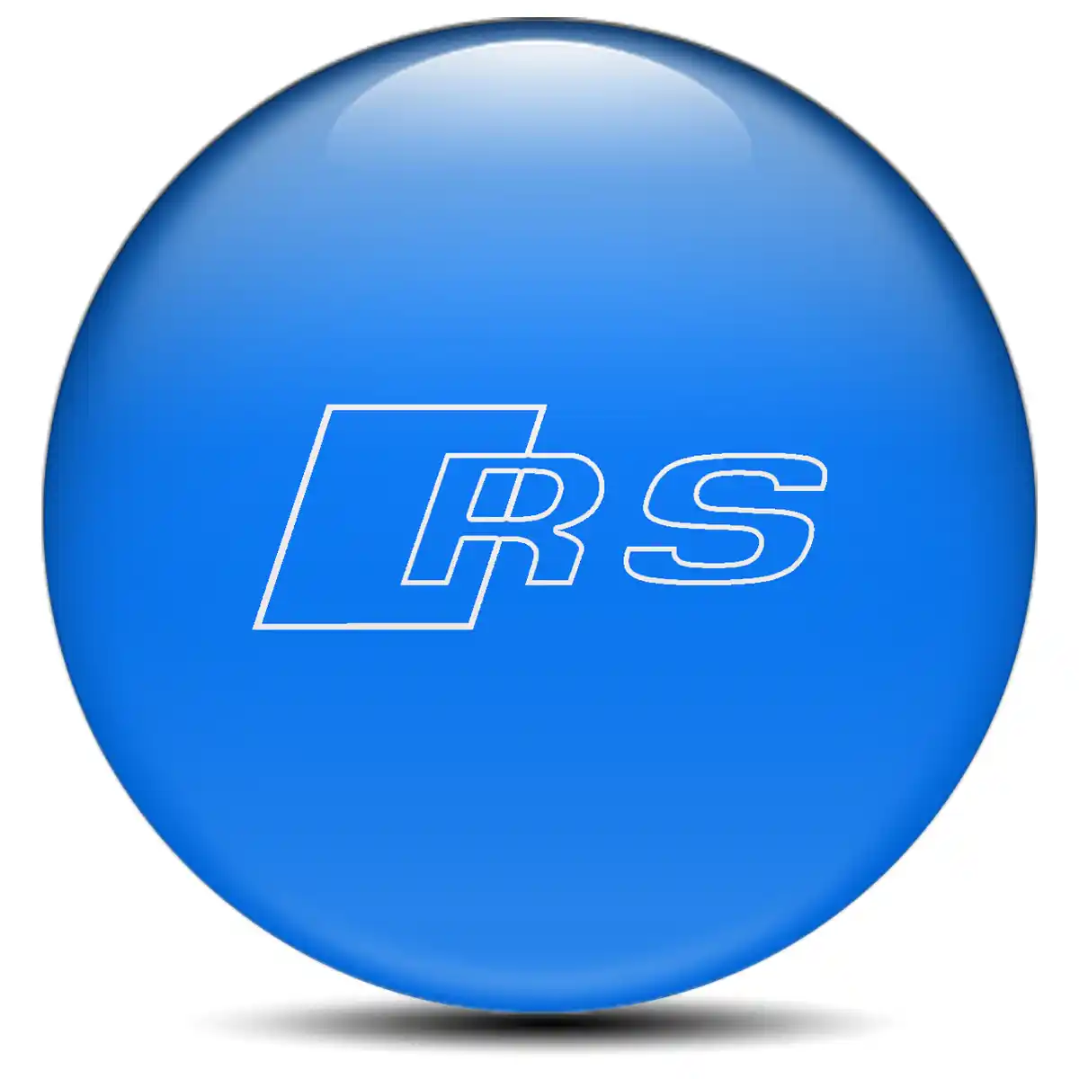 Audi RS Logo Silicone Sticker Stylish Design