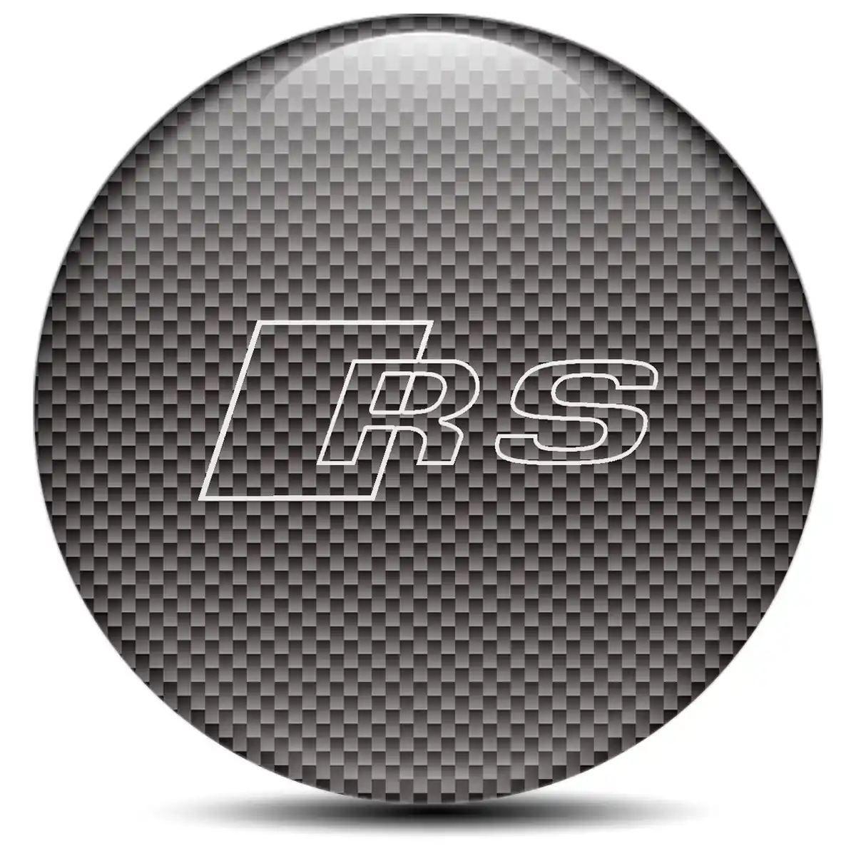 Audi RS Silicone Emblem Self-Adhesive Stylish Design