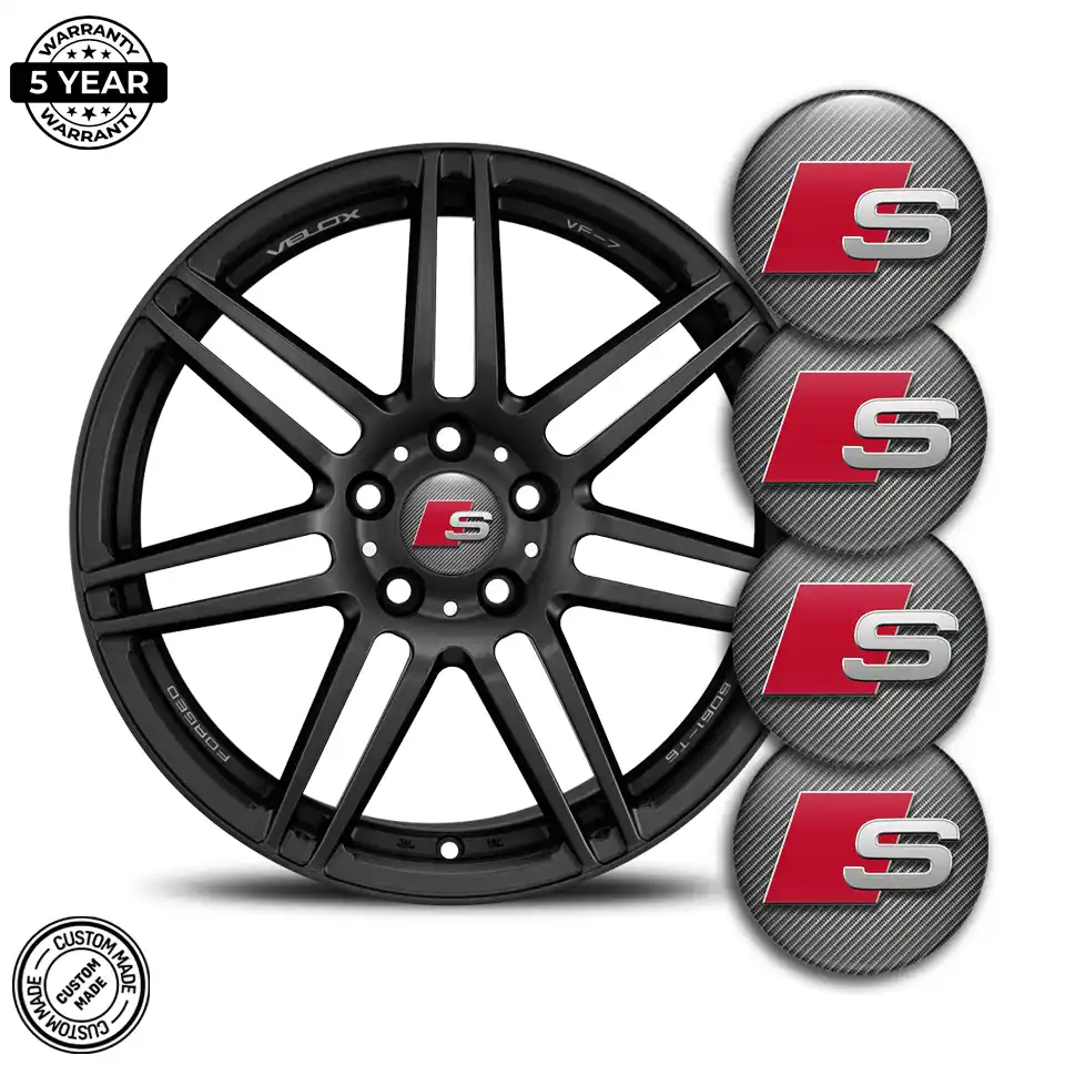 Audi S Line Badge Emblems Center Cap High Quality