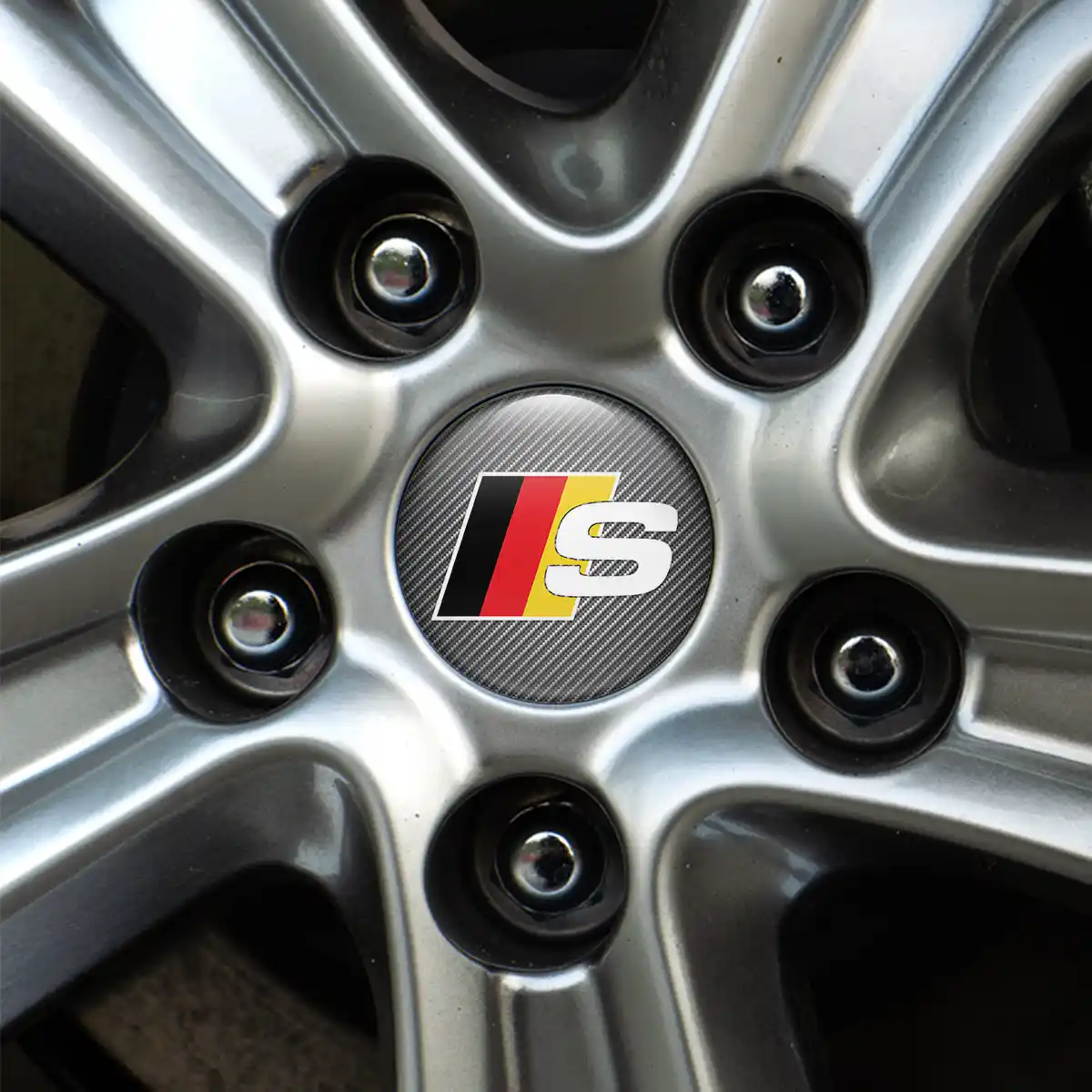 Audi S Line Badge Emblems Center Cap Stylish Design