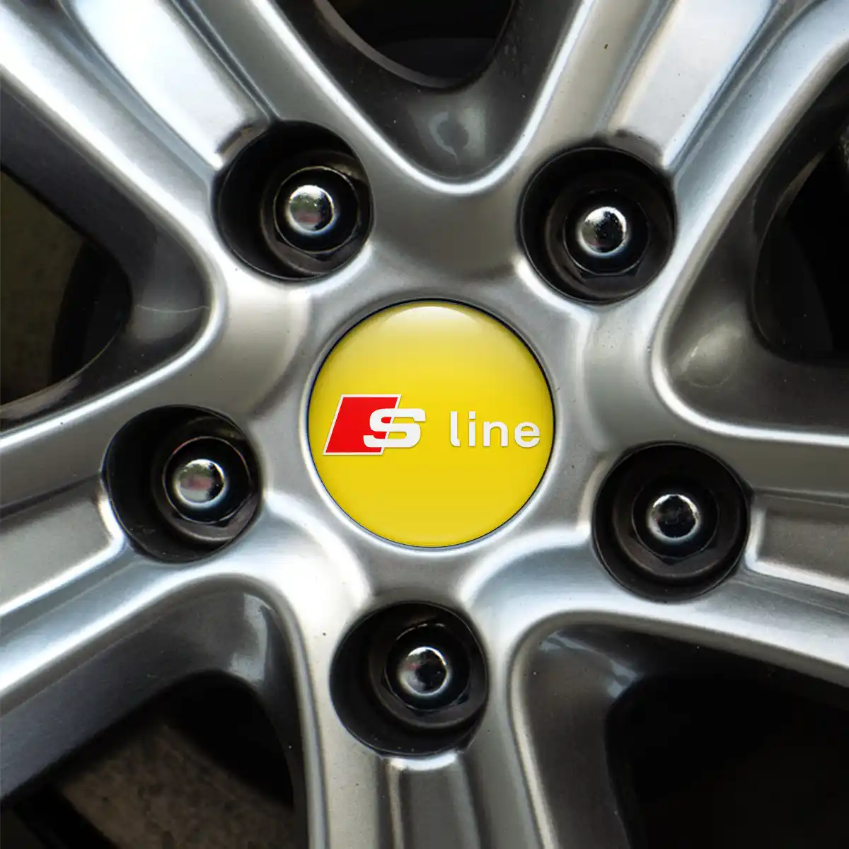 Audi S Line Domed Emblem High Quality