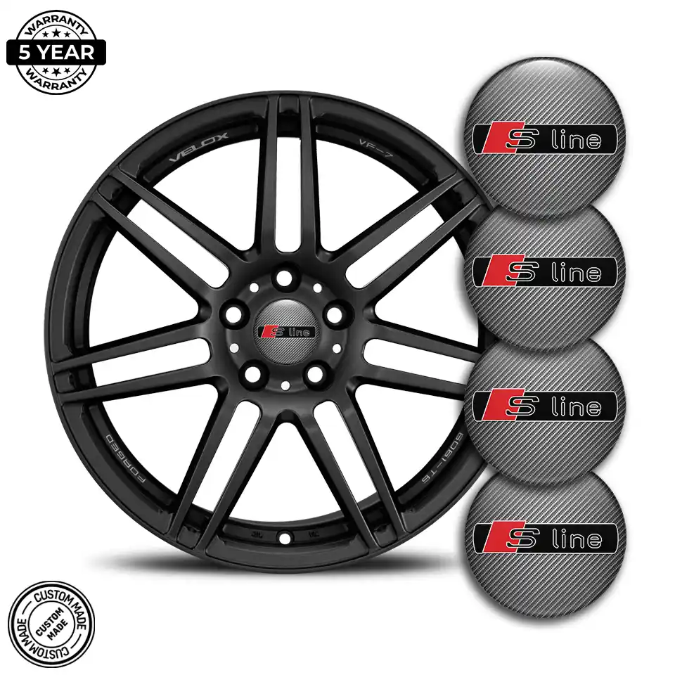 Audi S Line Domed Emblem Stylish Design