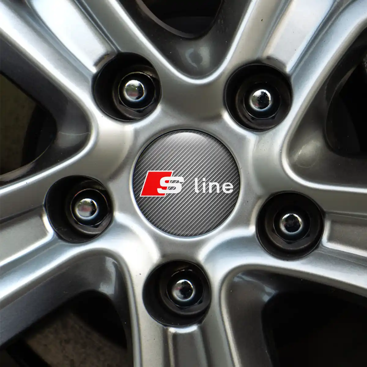 Audi S Line Domed Sticker Self-Adhesive High Quality
