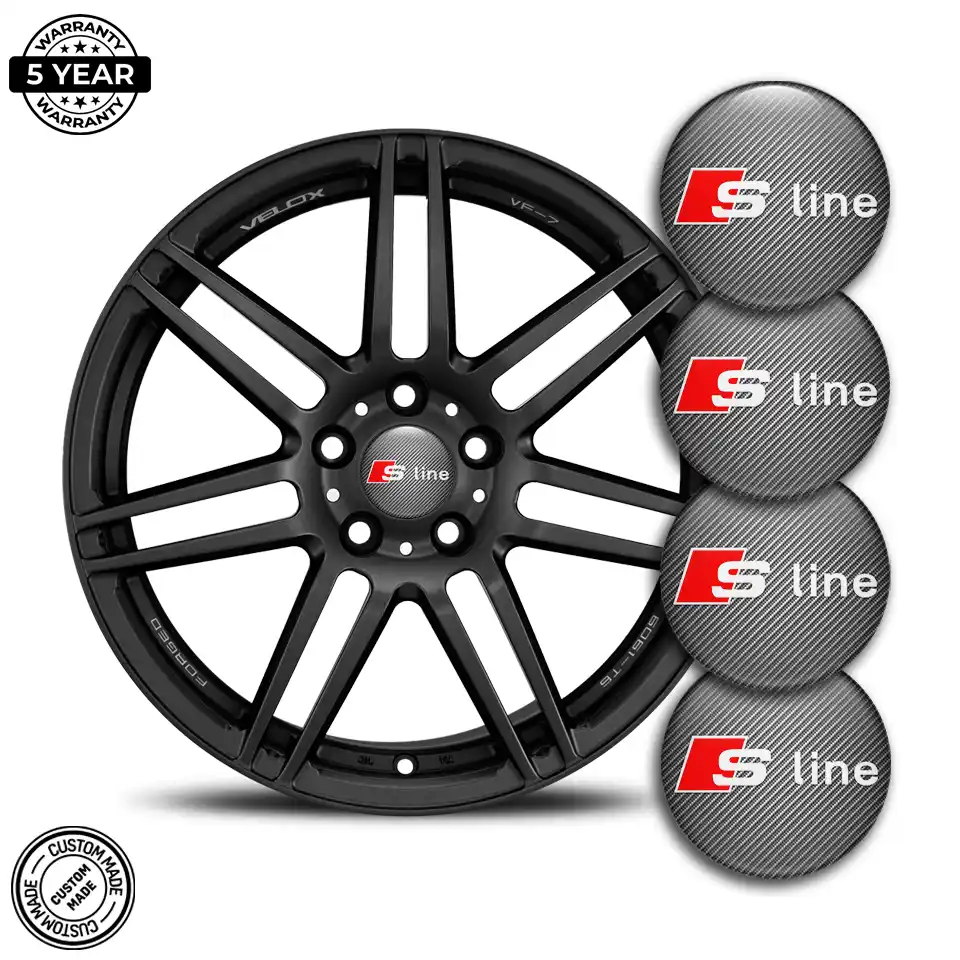 Audi S Line Domed Sticker Self-Adhesive High Quality