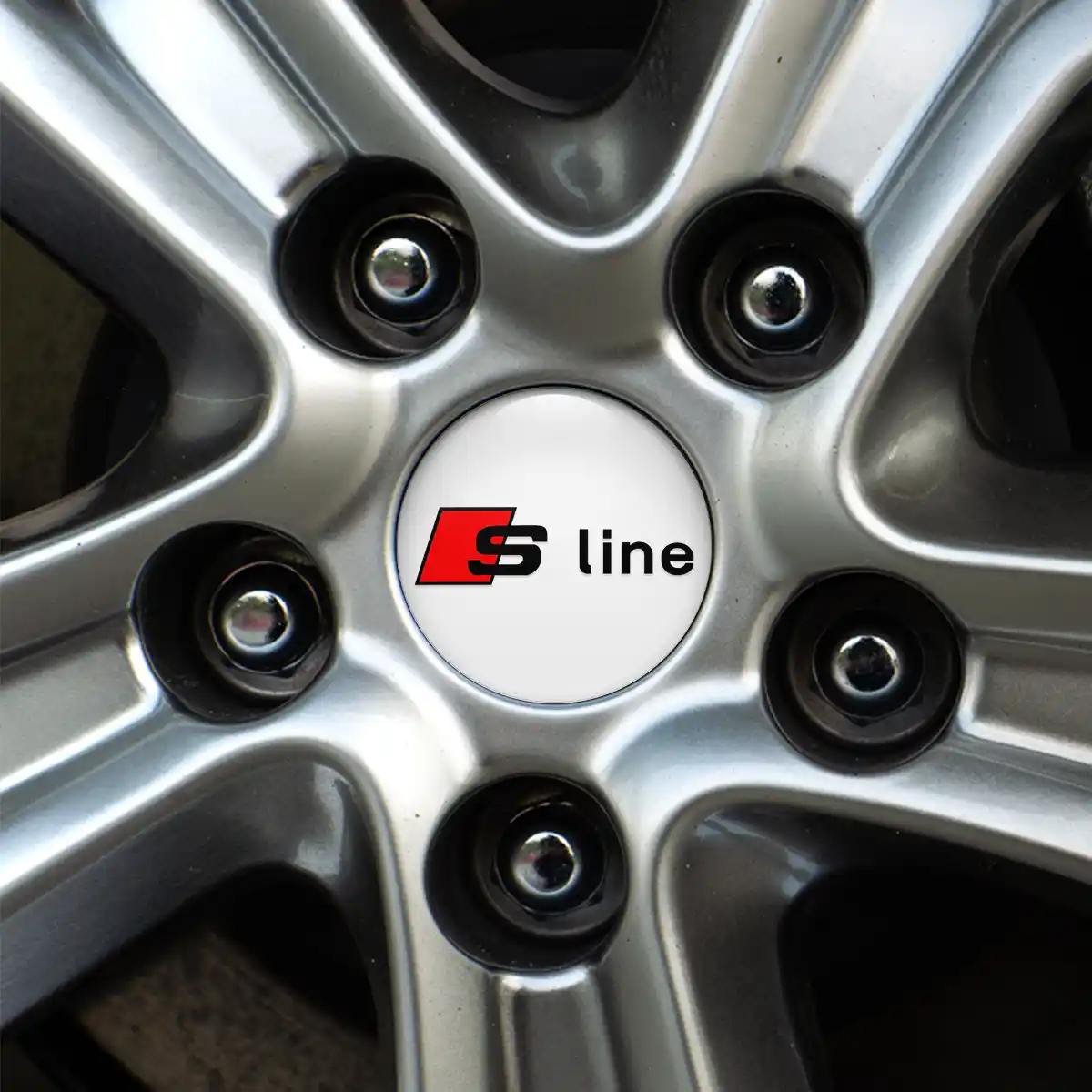 Audi S Line Domed Sticker Self-Adhesive Stylish Design