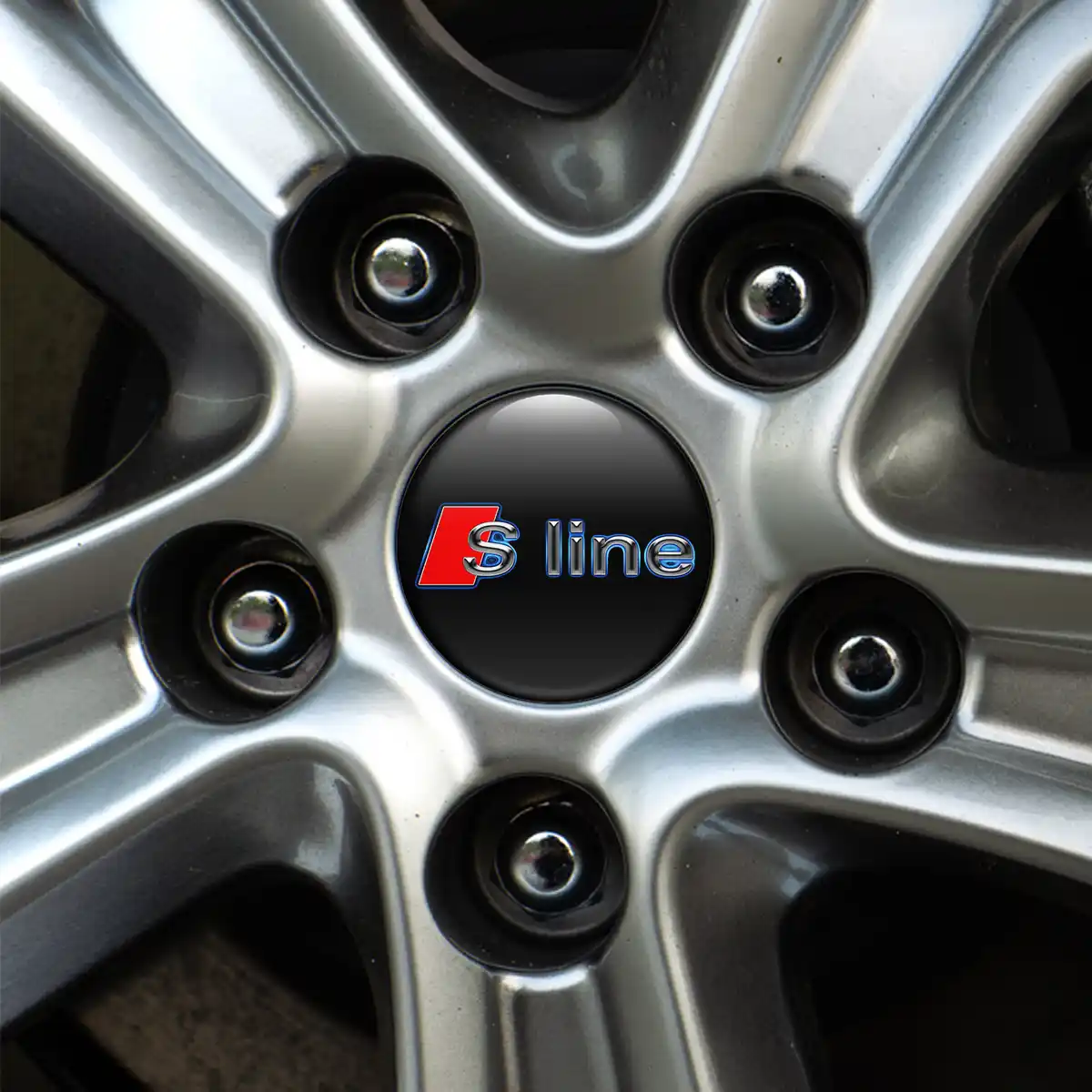 Audi S Line Emblem Epoxy Self-Adhesive Stylish Design