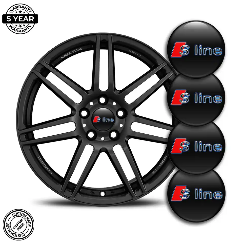 Audi S Line Emblem Epoxy Self-Adhesive Stylish Design