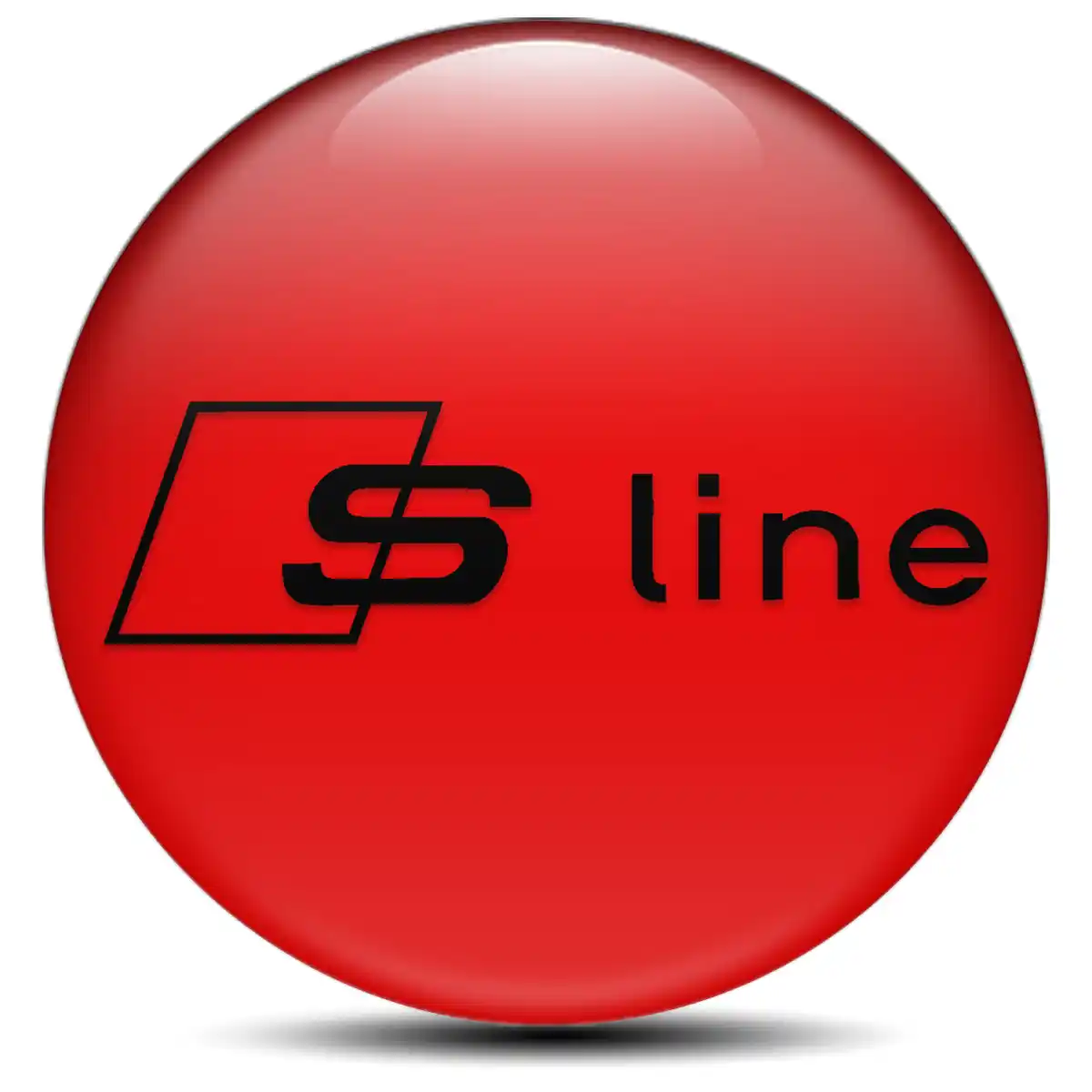 Audi S Line Logo Silicone Badge High Quality