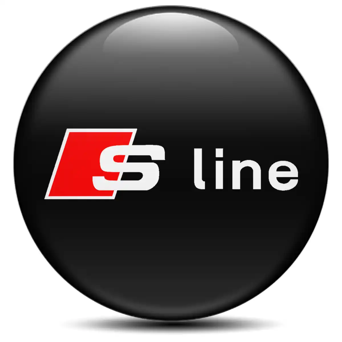 Audi S Line Logo Silicone Badge Self-Adhesive Stylish Design
