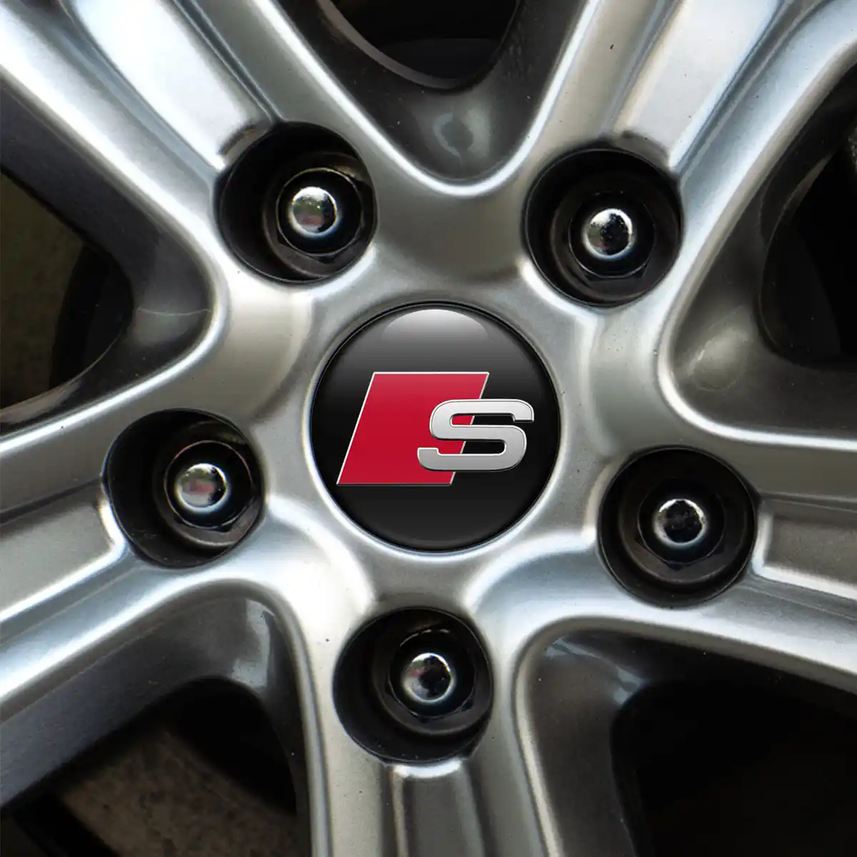 Audi S Line Logo Silicone Emblem High Quality
