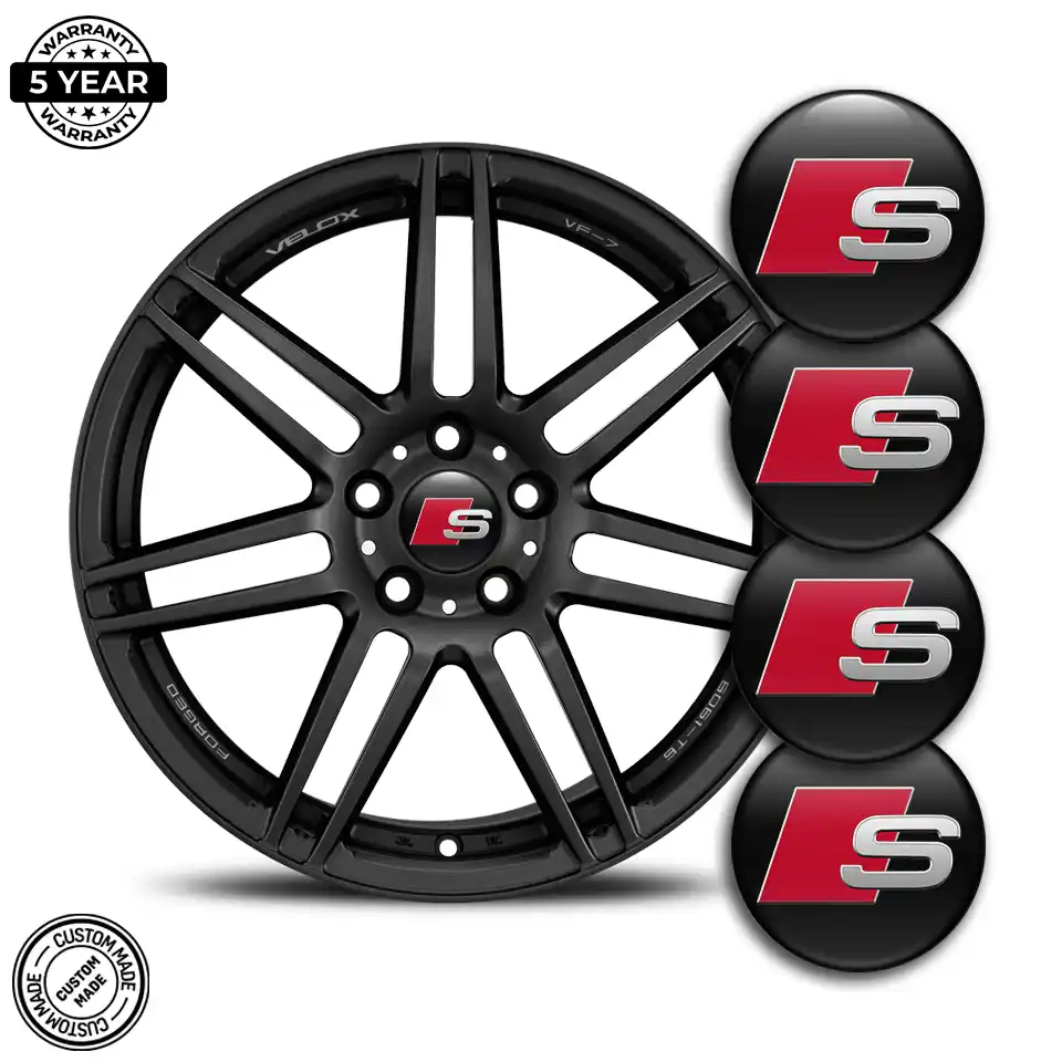 Audi S Line Logo Silicone Emblem High Quality