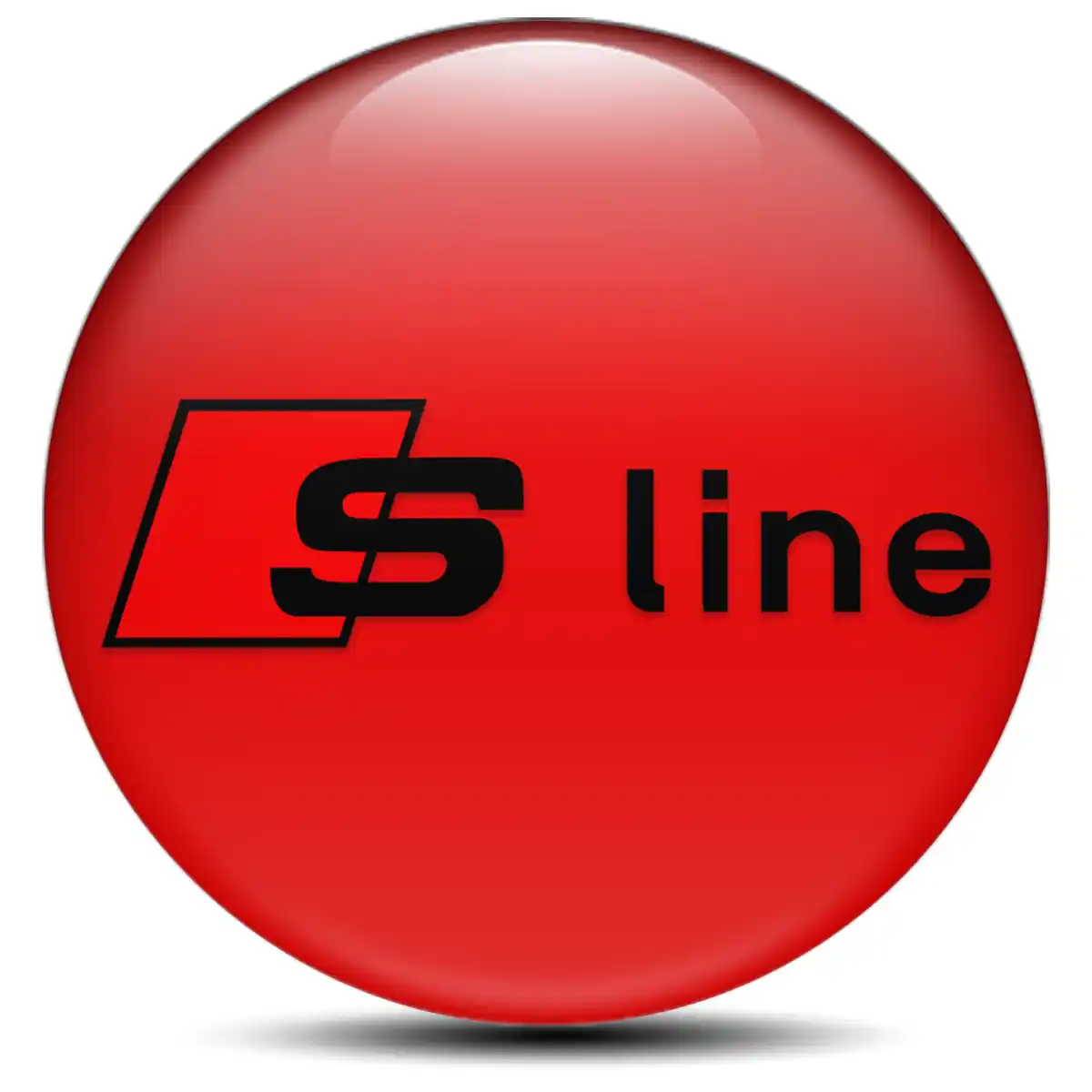 Audi S Line Logo Silicone Emblem Self-Adhesive Stylish Design