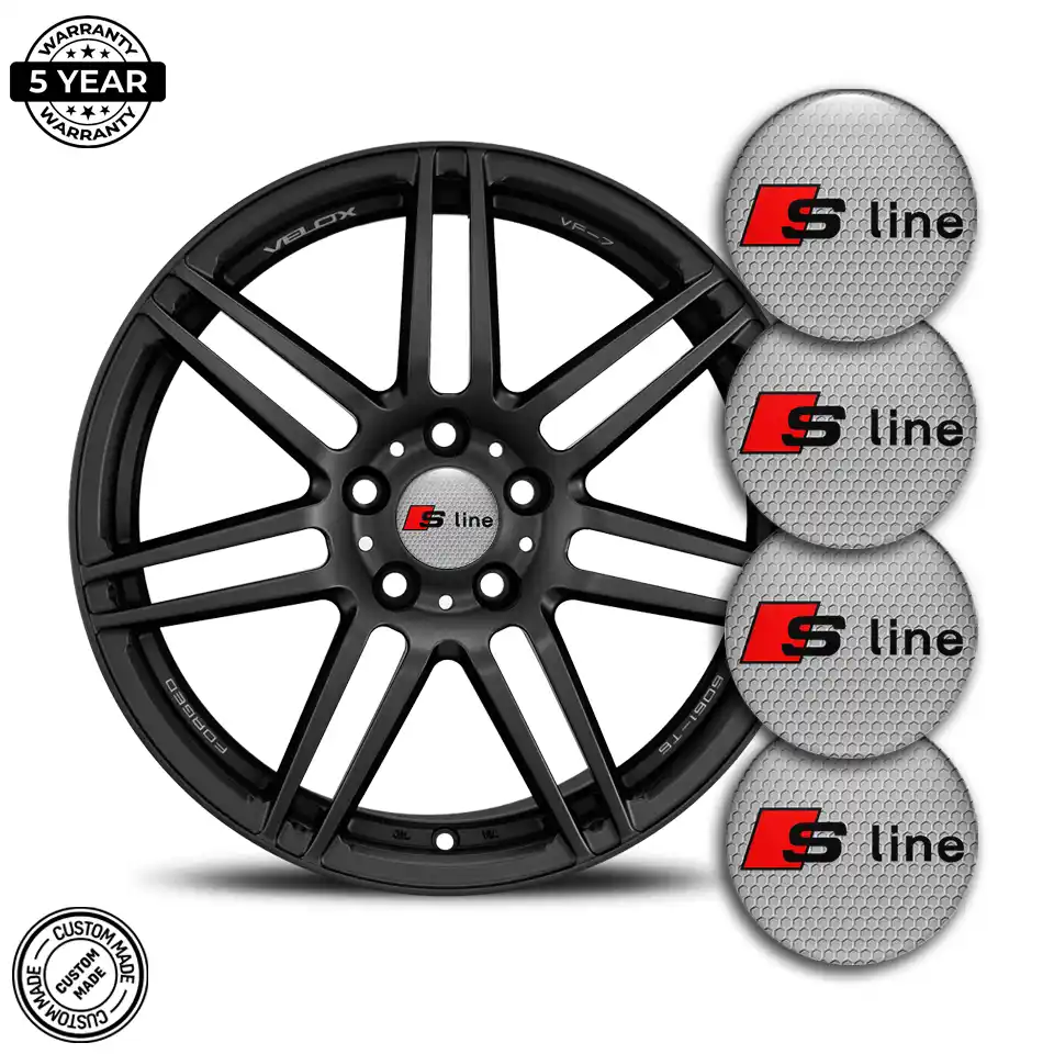 Audi S Line Logo Silicone Emblem Stylish Design