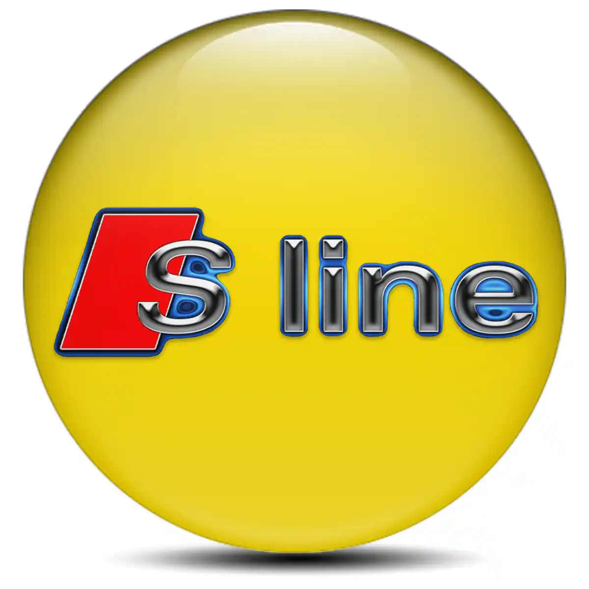 Audi S Line Logo Silicone Sticker Stylish Design