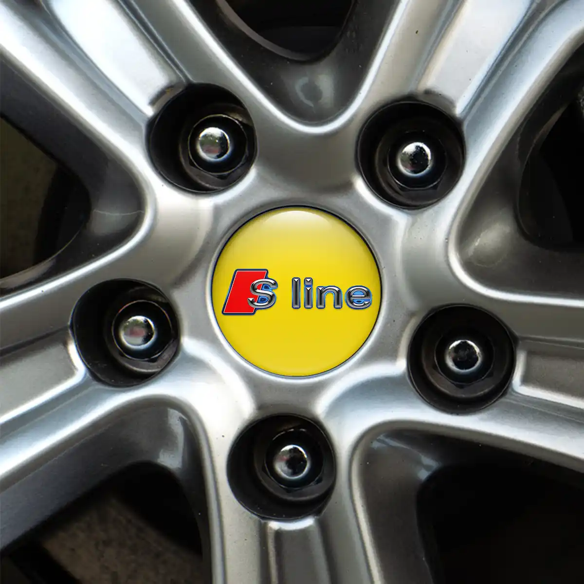 Audi S Line Logo Silicone Sticker Stylish Design