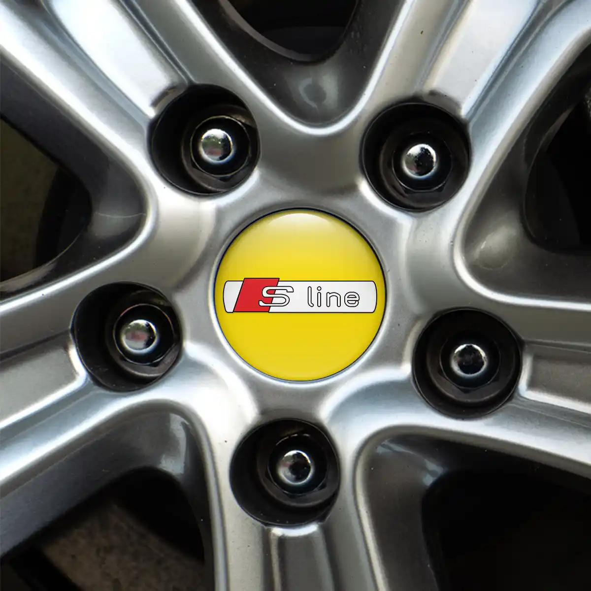 Audi S Line Silicone Emblem Self-Adhesive High Quality