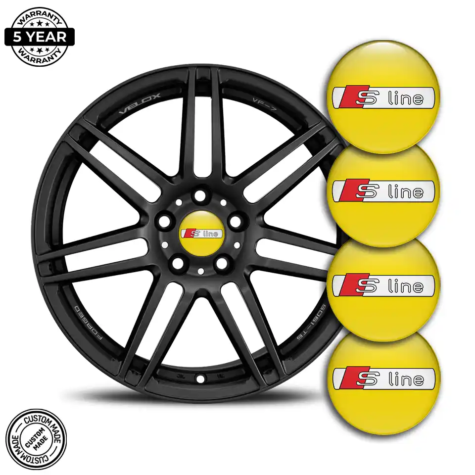Audi S Line Silicone Emblem Self-Adhesive High Quality