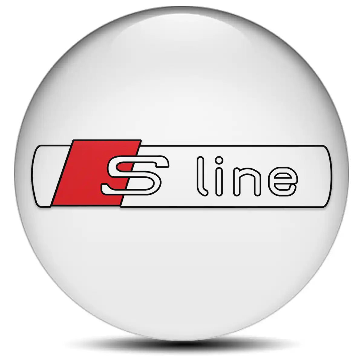 Audi S Line Silicone Sticker Self-Adhesive High Quality
