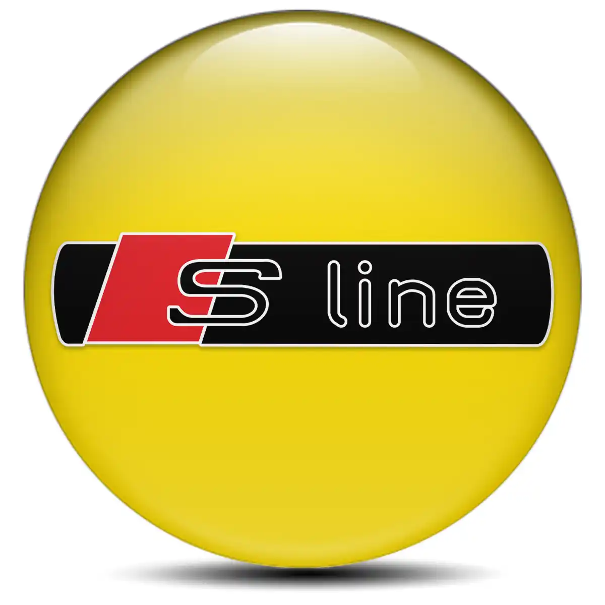 Audi S Line Silicone Sticker Stylish Design