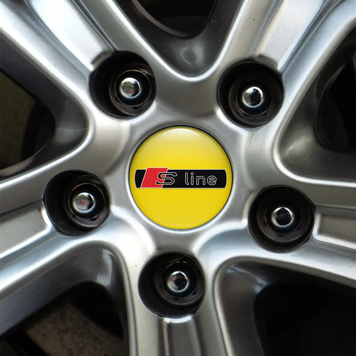 Audi S Line Silicone Sticker Stylish Design