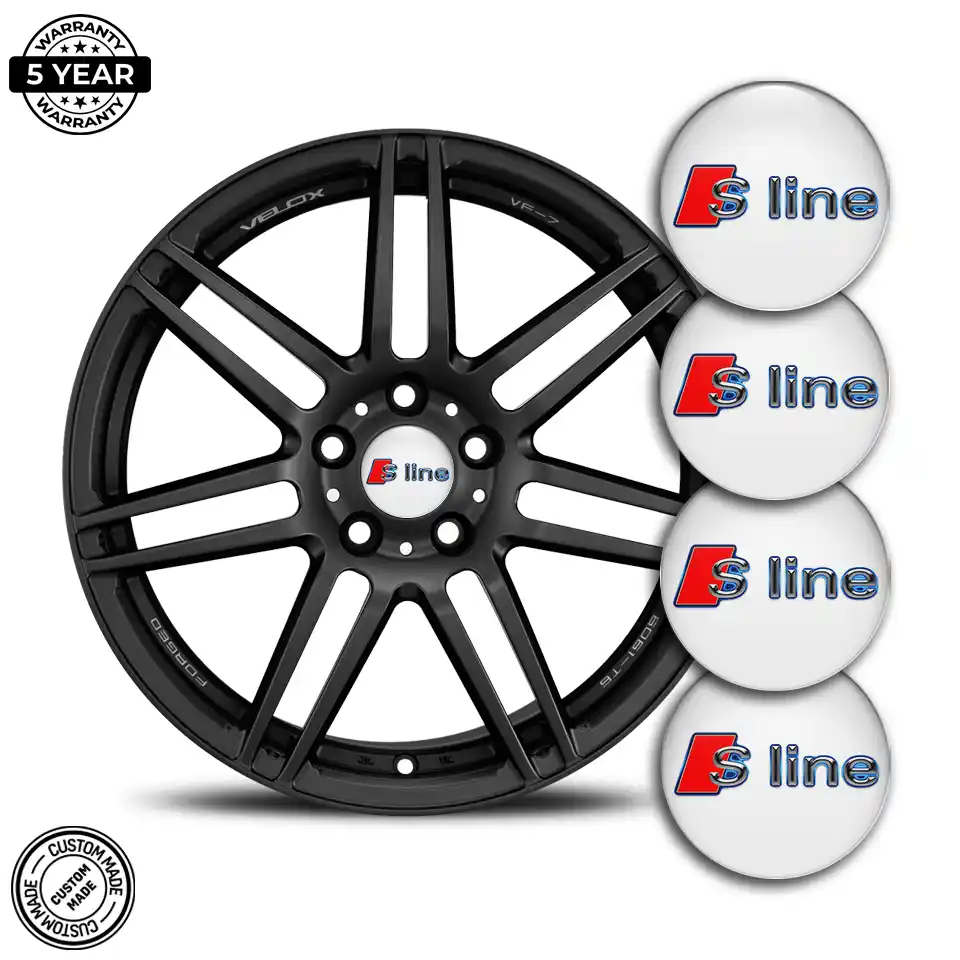 Audi S Line Sticker Epoxy 3D Gel Stylish Design
