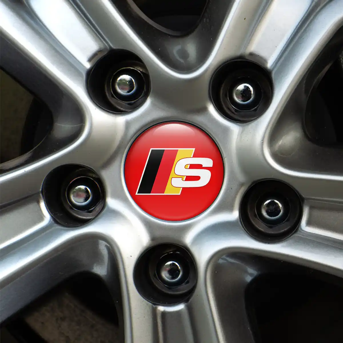 Audi S Line Wheel Emblem Self-Adhesive High Quality