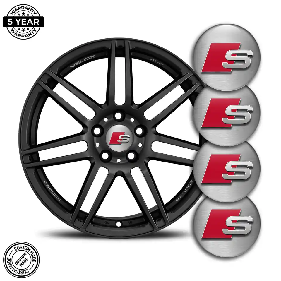 Audi S Line Wheel Emblems High Quality