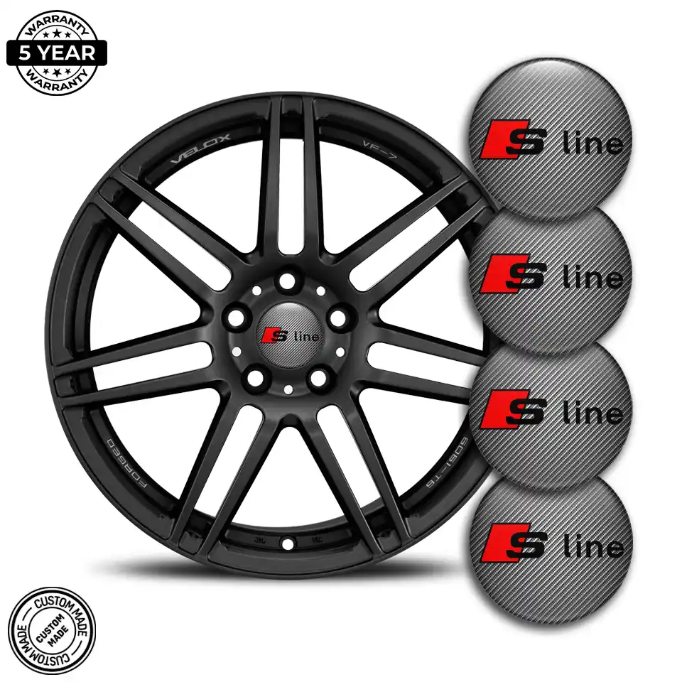 Audi S Line Wheel Emblems Stylish Design