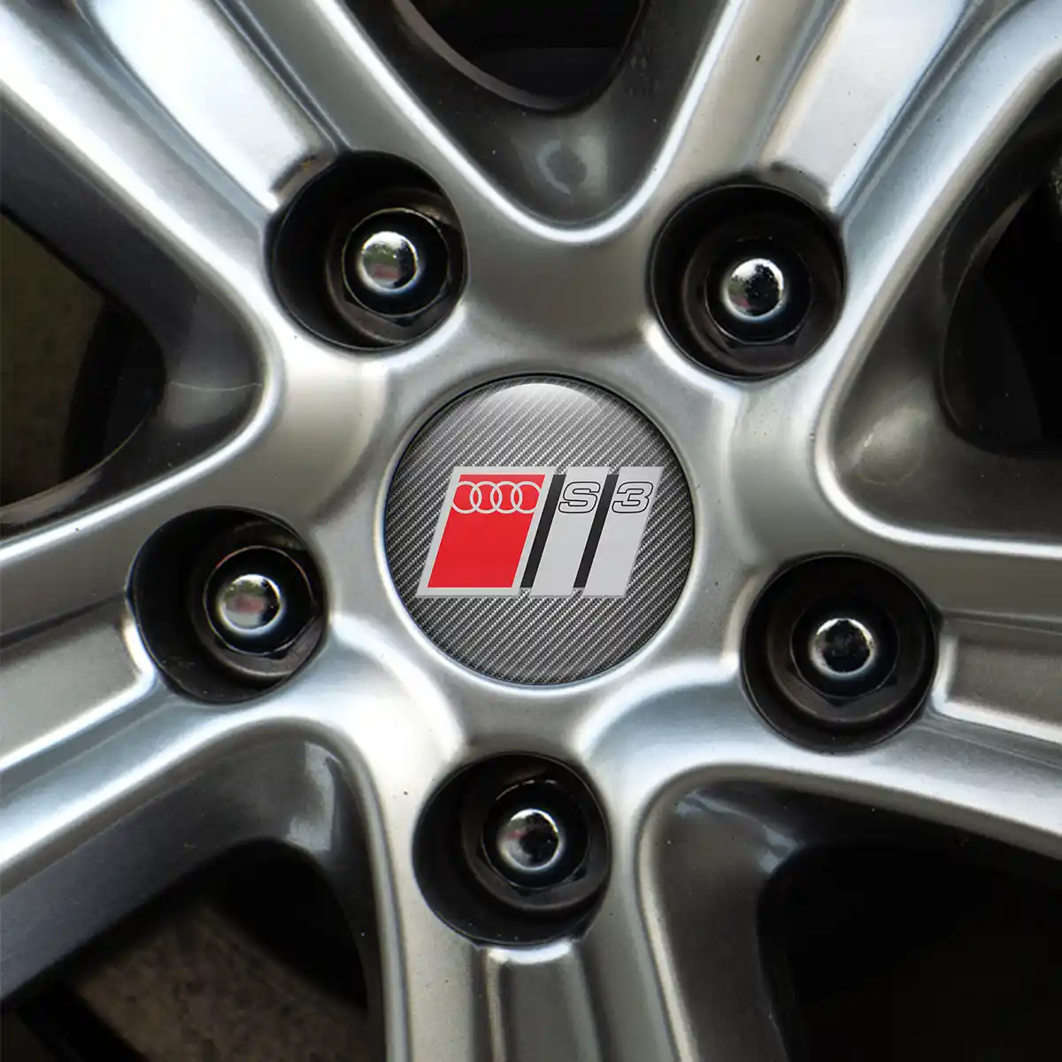 Audi S3 Badge Emblems Center Cap Stylish Design