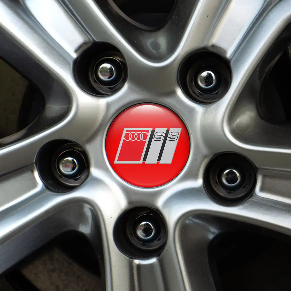 Audi S3 Emblem Wheel Center Caps Stylish Design