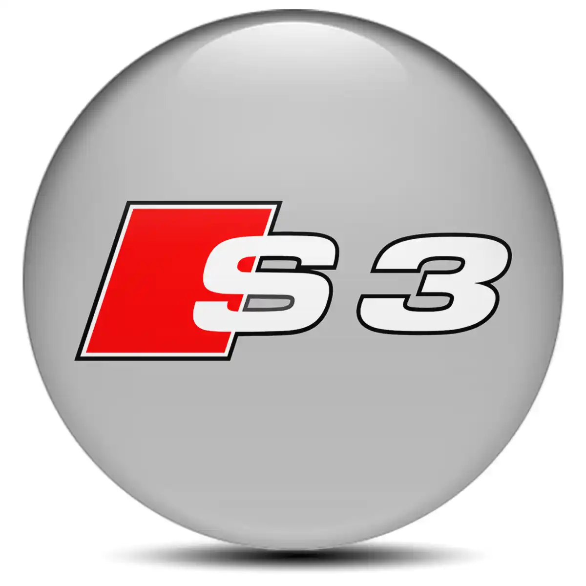 Audi S3 Silicone Sticker Stylish Design